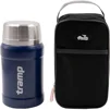 Термос TRAMP з широким горлом 800 мл в чохлі UTRC-132 Темно-синій - 1