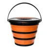 Ведро силиконове с крышкой Forrest Folding Bucket Orange with cover 10л - 2