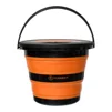 Ведро силиконове с крышкой Forrest Folding Bucket Orange with cover 5л - 2