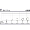Заводне кільце ZEOX Split Ring 401NI №4(10шт) - 2