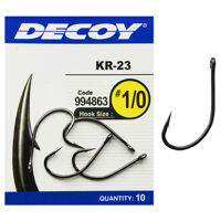 Крючок Decoy KR-23 Black Nickeled #2 (10 шт/уп)