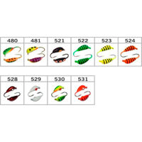 Банан W Spider Спортивний з вушком (пок.с камнем UV) фосфор колір 529 2,5мм гачок Maruto (Вага: 0,43г) №45 (за 1шт)