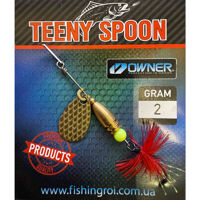 Блешня Fishing ROI Teeny Spoon Indiana 2,0г 002 Fly R