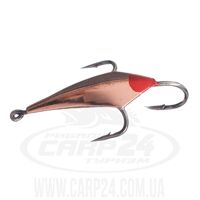 Блешня зимова Flagman Крабик ромбоподібний Мідь/Червоний 3.0см (1шт)