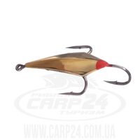 Блешня зимова Flagman Крабик ромбоподібний Золото/Червоний 2.5см (1шт)