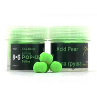 Бойли Grandcarp Amino Pop-Ups Acid Pear (Кисла груша) 8•6 мм 15 шт.