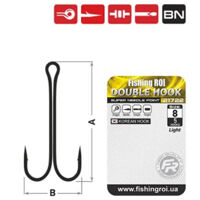 Двійник Fishing ROI Double Hook Light №4 (5шт/уп)