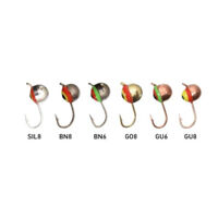 Мормишка вольфрамова Fishing ROI Півсфера з підмазкою та вушком 3mm W-SIL1Y - 0.27гр ( №55 )