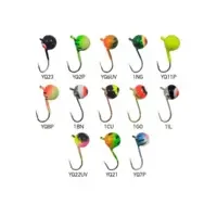 Мормышка вольфрамовая Fishing ROI Шар с ушком покраска 4mm 0,62gr YQ5P ( №48 )