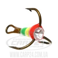 Flagman Трiйник bronze світлофор зі стразою  №10 зел/жовт/черв (1шт)