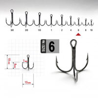 FT-1103 №6 Потрійний гачок Fanatik