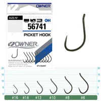 Гачки Owner 56741-08 Picket Hook brown №8 11шт (forged - ковані)