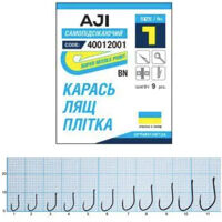 Гачок Optimist AJI BN самопідсікаючий Карась, лящ, плотва № 5