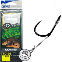 Гачки з повідком Owner Method Feeder Rig Pellet Band FD-02 №10