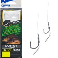 Гачки з повідком Owner Method Feeder Rig Spear FD-01 №8