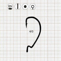 Гачок Scorpion SUPER LOCK WORM 5/0 BN / 10 шт.