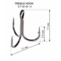 Гачок Трійний ST-36 №14 (1 шт.) 11мм