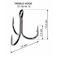 Гачок Трійний ST-36 №16 (1 шт.) 11мм
