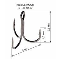 Гачок Трійний ST-36 №20 (1 шт.) 9.5мм