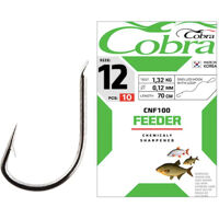 Крючок с поводком Cobra FEEDER (сер.CNF100/004) *10шт.
