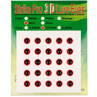 Очі Strike Pro 3D для Воблера 5мм червоні