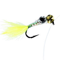 Імітація малька Strike "пиздрик" з вольф. головкою - Chartreuse (30мм, вага: 0,55г, гачок #14) №122