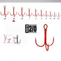KH-11030R №2/0 Потрійний гачок Fanatik
