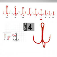 KH-11030R №4 Потрійний гачок Fanatik