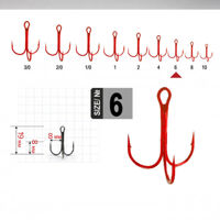 KH-11030R №6 Потрійний гачок Fanatik