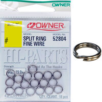 Кільця заводні Owner Split Ring Fine Wire №02 17.0кг.22шт. black