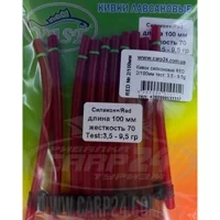 Кивок силіконовий RED 2/100мм тест: 3.5 - 9.5g