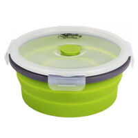 Контейнер TRAMP складаний силіконовий з кришкою защіпкою 550мл , Оливковий