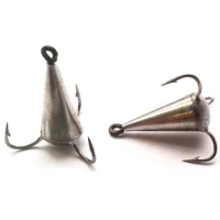 Конус точений 17 мм срібло (3 гачки)