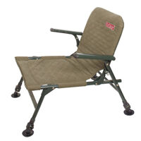 Коричневий короповий стільчик з підлокітниками