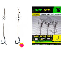Карповый поводок с иглой Bait Spike Rigs №6, L-12см (3шт)