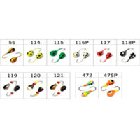 Крапля W Spider з отвором  (фарбування) колір 114 4мм гачок Maruto (Вага: 0,77г) №5 (за 1шт)