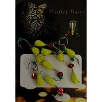 Крапля з петлею Winter Baits кольорова  Ø 3 жовтий Вага: 0.6 г №147