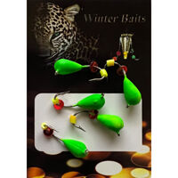 Крапля з петлею Winter Baits кольорова Ø 3 зелений Вага: 0.6 г №146