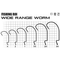 Гачки FR Wide range worm №1/0 (уп8шт)