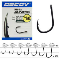 Гачок Decoy KR-22 Black Nickeled #1 (10 шт/уп)