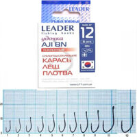 Крючок Leader удочка AJI BN усиленный / Карась, лещ, плотва / № 7