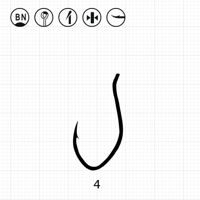 Крючок Scorpion CATFISH-R 4 color BN 10шт