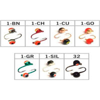 Куля W Spider проста з вушком (фарбування по гальваніці) колір 1-BN 3мм гачок Maruto (Вага: 0,3г) №41 (за 1шт)