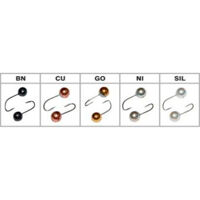 Куля з отвором W Spider простий колір BN 2,5мм гачок Maruto (Вага: 0,14г) №13 (за 1шт)