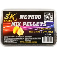 Пеллетс Method mix 3KBaits (кисла груша) 0,4 кг