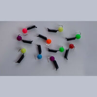 Мормишка вольфрамова "Гвоздешарик" гвоздик d 2,0 мм ЯДРЕНИЙ МІКС Вага: 0.56г