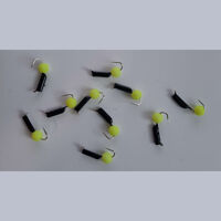 Мормишка вольфрамова ЯДРЕНИЙ ОЧОК d1.5мм ЖОВТИЙ НЕОН Вага: 0.40г