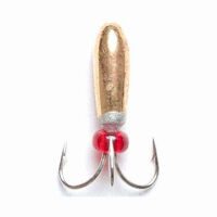 Мормишка вольфрамова Flagman "Чорт з отв. i бiсером" d=2.0 золото №47