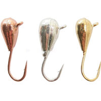 Мормишка вольфрамова Flagman "Крапля з вушком" d=2.5 срiбло №13