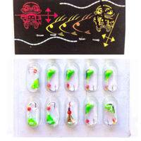 Мормишка лита "Уралка рифлена" Green 0,4g (за 1шт)